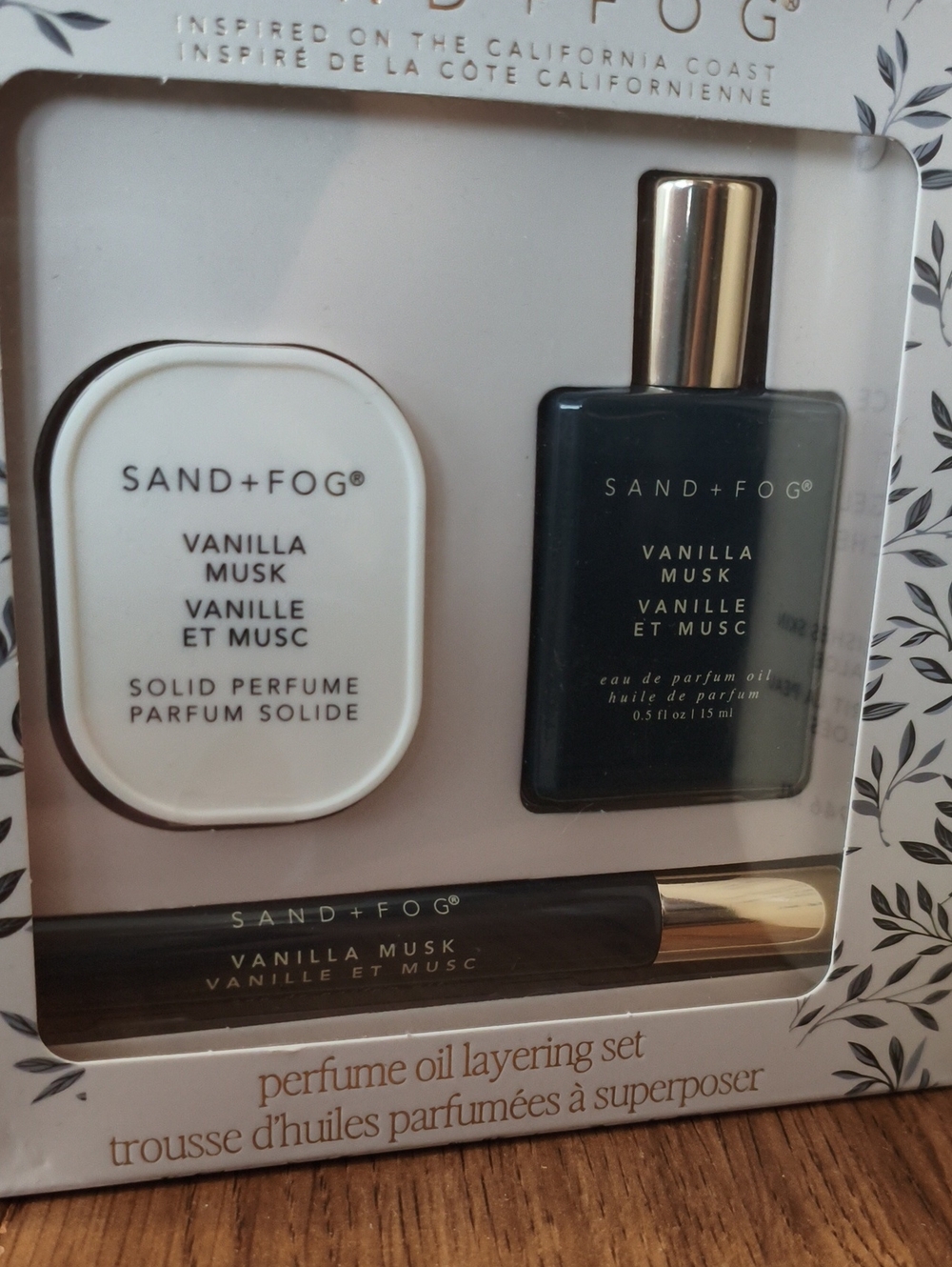Sand + Fog Vanilla Musk 3pc gift set
